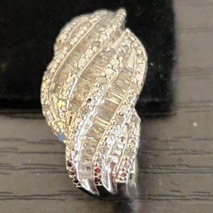 Crystal  Pierced Earrings